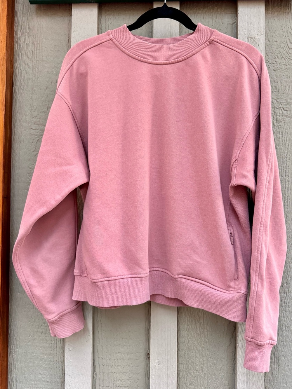 Lululemon Future Varsity Pullover Crewneck Sweatshirt Women's 6 Dusty Rose Pink